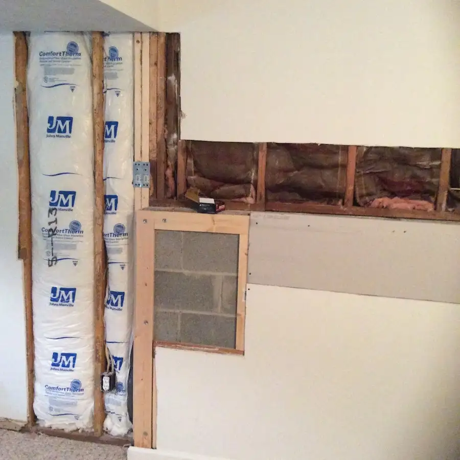 Wall insulation replacement during Contents Cleaning & Restoration in Edgewater Park